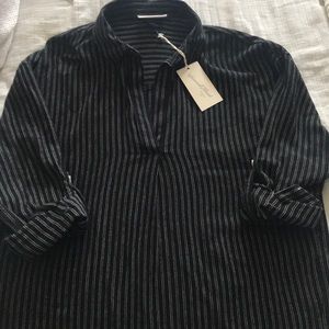 Stripes Long Sleeve popover flannel